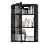 PEBFHSQW pensile Porta Condimenti Da Parete Per Cucina Armadietto Laterale Del Comò Della Camera Da Letto Scaffale Multistrato Per Uso Domestico Con Porta Pensile Bagno