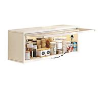 PEBFHSQW pensile Ripiani Sotto I Mobili Della Cucina Bello E Pratico Piccolo Pensile Armadio Per Soggiorno Camera Da Letto Pensili Bagno Con Ante A Ribalta(60 * 30 * 17cm)