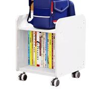 PEBFHSQW Porta Oggetti Per Zaini Libreria Mobile Con Ruote Scaffale Per Libri A Terra Sotto La Scrivania Della Camera Da Letto Libreria Semplice Per Studenti Buon Regalo(46 * 35 * 38cm)