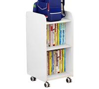 PEBFHSQW Porta Oggetti Per Zaini Libreria Mobile Con Ruote Scaffale Per Libri A Terra Sotto La Scrivania Della Camera Da Letto Libreria Semplice Per Studenti Buon Regalo(76 * 35 * 38cm)