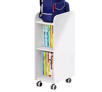 PEBFHSQW Porta Oggetti Per Zaini Libreria Mobile Con Ruote Scaffale Per Libri A Terra Sotto La Scrivania Della Camera Da Letto Libreria Semplice Per Studenti Buon Regalo(76 * 25 * 38cm)