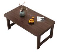 PEBFHSQW Tavolino Pieghevole Per Piccoli Spazi, Scrivania Bassa Per Laptop, Tavolino Compatto Per Soggiorno, Camera Da Letto, Balcone, Ufficio, Studio, Portatile(Brown,90 * 48 * 45cm)