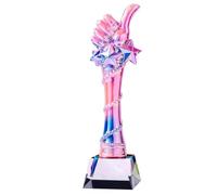 PEBFHSQW Trofeo in Resina Colorata - Medaglia Creativa con Corona E Stella per La Valorizzazione Dipendenti Lo Sport Premiomiglior Venditore Regalo Personalizzato con Incisione(B)