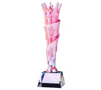 PEBFHSQW Trofeo in Resina Colorata - Medaglia Creativa con Corona E Stella per La Valorizzazione Dipendenti Lo Sport Premiomiglior Venditore Regalo Personalizzato con Incisione(C)