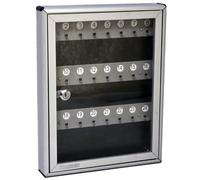 PEBSHOP BACHECA PER CHIAVI IN ALLUMINIO SILVER L. 24 x P. 4 x H. 37 cm.