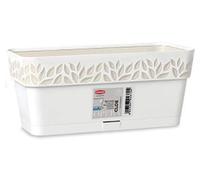 PEBSHOP VASO BALCONETTA CON RISERVA ACQUA (Bianco L. 50 x P. 18 x H. 17 cm.)
