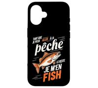 Peccato per il resto pesco pesce pescatore, umorismo peccatore Custodia per iPhone 16