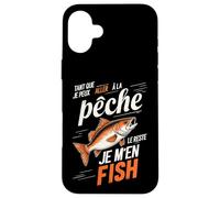 Peccato per il resto pesco pesce pescatore, umorismo peccatore Custodia per iPhone 16 Plus
