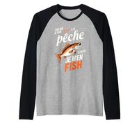 Peccato per il resto pesco pesce pescatore, umorismo peccatore Maglia con Maniche Raglan