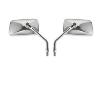 pecchietti Retrovisori Moto Coppia universale specchietti retrovisori rettangolari per moto 10 mm cromati Moto Specchietto Retrovisore