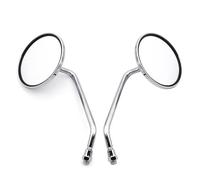 pecchietti Retrovisori Moto Specchietti retrovisori universali per moto da 10 mm, specchietti laterali rotondi cromati Moto Specchietto Retrovisore