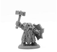 Pechetruite 1 x Dark Dwarf Striker - Reaper Bones Miniatura per Gioco di Ruolo Guerra - 44107
