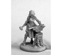 Pechetruite 1 x Forgeron Elf - Reaper Bones Miniatura per Gioco di Ruolo Guerra - 77459