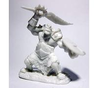 Pechetruite 1 x Orc Slicer Scimitar Shield - Reaper Bones Miniatura per Gioco di Ruolo Guerra - 77432