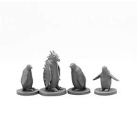 Pechetruite 1 x Penguin Attack Pack - Reaper Bones Miniatura per Gioco di Ruolo Guerra - 44104