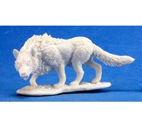 Pechetruite 1 x WARG Giant Wolf - Reaper Bones Miniatura per Gioco di Ruolo Guerra - 77202
