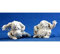 Pechetruite 2 x Lemures - Reaper Bones Miniatura per Gioco di Ruolo Guerra - 77326