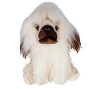 Pechinese Bianco Cane Cucciolo Peluche Luxury Serie-2 Alteza 26cm Originale