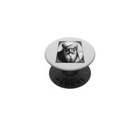Peckols Il custode degli inferi dalla barba bianca PopSockets PopGrip Adesivo