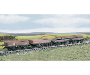 PECO Parkside PC575 Permanente Way 4 Wagon (Set Di 4) - 00 Scala Plastica Kit