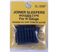 Peco SL-308F Wooden Sleepers For Code 55/80 (Pk24) N Gauge