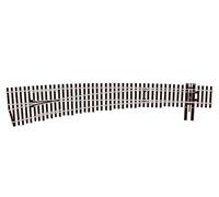 Peco SL-8377 83 Line Code 83 No.7 Left Hand Curved Turnout Insulfrog