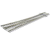 PECO SL-E1095 Scala HO Codice 75 Electrofrog: Scambio destro traversine cemento