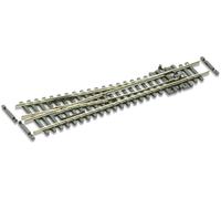 PECO SL-E391F Scala N Codice 55 Electrofrog: Scambio destro corto 10° - L:123 mm