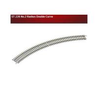 PECO ST-226 (Hornby R607) 2 X Doppio Curvo Setrack 2nd Raggio 00 Controllo
