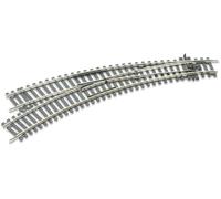 HO C100 Insul Dbl Curve LH Turnout by PECO