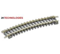 Peco ST-3 - 6 X No1 Raggio 22.9cm Standard Curva Codice 80 Setrack N Gauge -