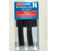 PECO ST-3018 8 X N0.4 Raggio N Gauge Standard Curva Setrack Codice 80 Rail -