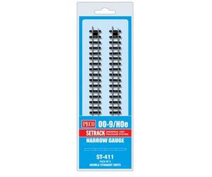 Peco ST411 Double Straight Units Standard Railtracks