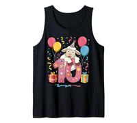 Pecora 10 ° compleanno ragazzo ragazza 10 anni decimo dieci pecore Canotta