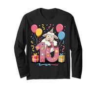 Pecora 10 ° compleanno ragazzo ragazza 10 anni decimo dieci pecore Maglia a Manica