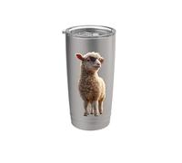 Pecora Agnello Piccola Pecora Domestica Pastore Pecore Dolci Bicchiere termico in acciaio inox doppia parete