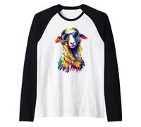 Pecora Agnello Piccola Pecora Domestica Pastore Pecore Dolci Maglia con Maniche Raglan