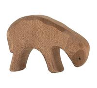 Pecora Bianca Che Mangia - Figura In Legno Ostheimer, Animale Per Presepio