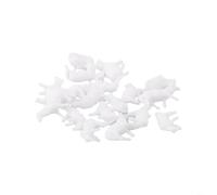 Pecora bianca figure 1:87 per diorama e impianto | 18 pezzi, 6 per stili, scala H0 1:87, plastica bianca, ideale per ferrovie e pascoli
