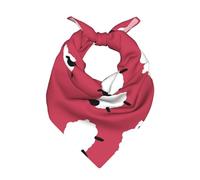 Pecora carina cartone animato pecora bianca stampata rossa,Sciarpa bandana per uomo e donna - Bandane eleganti e versatili per il collo e la testa