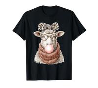 Pecora Carina con Bubblegum Cozy Autumn Animal Coquette Maglietta