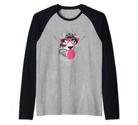 Pecora Carina con Collare RGB Ruth Bader Ginsburg Maglia con Maniche Raglan