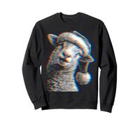 Pecora di Natale per Festival Musicali Ravers EDM Natalizio Felpa