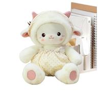 Pecora di peluche - Compagno di peluche, bambola da coccolare da 35 cm per il comfort della nanna, con design adatto ai bambini, decorazione per la camera dei bambini, figura coccolosa il divertimento