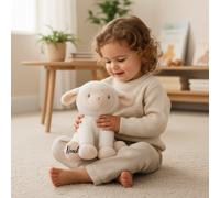 Pecora di peluche personalizzata con nome – 25 cm – Senza personalizzazione