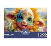 Pecora Elfo Jigsaw Puzzle Impossibili 1000Pcs Flower Field Decorazione Per La Casa. Rilassamento E Intelligence Per Adulti E Ragazzi Da 14 Anni 38x26cm/1000pcs
