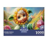 Pecora Elfo Puzzle Impossible 1000 Pezzi Campo di girasoli Decorazione Per La Casa. Rilassamento E Intelligence Per Adulti E Ragazzi Da 14 Anni 38x26cm/1000pcs