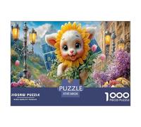Pecora Elfo Puzzle Impossible 1000 Pezzi City Garden Decorazione Per La Casa. Rilassamento E Intelligence Per Adulti E Bambini Da 12 Anni 38x26cm/1000pcs