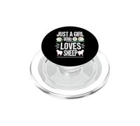 Pecora floreale da donna Solo una ragazza che ama le pecore PopSockets PopGrip per MagSafe
