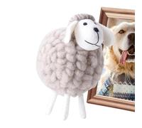 Pecora in feltro di lana, ripieno di lana, agnello in feltro di lana, decorazione per albero di agnello, lana biologica fatta a mano, materiale per la casa in feltro di lana, manuale di istruzioni per
